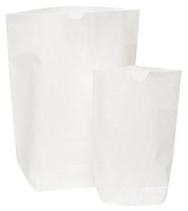 Hvide papirposer, klodsbund