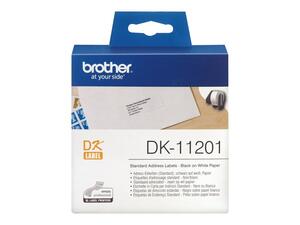 BROTHER MULTI LABELS 29 X 90 WHITE PAPER, DK11201, 400 STK.