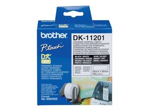 BROTHER MULTI LABELS 29 X 90 WHITE PAPER, DK11201, 400 STK.